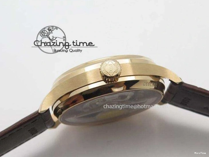 MIROTIME 0403 Portuguese Real PR IW500127 RG ZF 1:1 Best Edition Grey Red Dial On Brown Leather Strap A52010 V AllSeason 7331